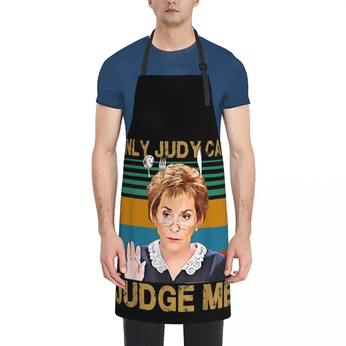 

Funny Only Judy can judge me Retro Vintage Apron cook wear For Woman For Kitchen kitchen and home Apron