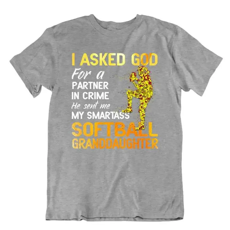 

Спортивная футболка для софтбола, футболка в подарок, крутой подарок, милая забавная шутка, внучка