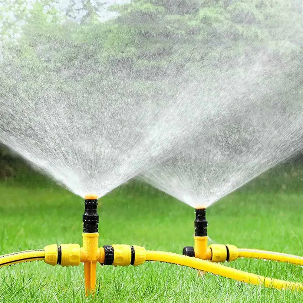 360 ° Automatischer Sprinkler, rotierendes Garten-Rasenbewässerungssystem, große Flächenabdeckung, Wassersprinklerdüse, Bewässerungszubehör – Detail 2