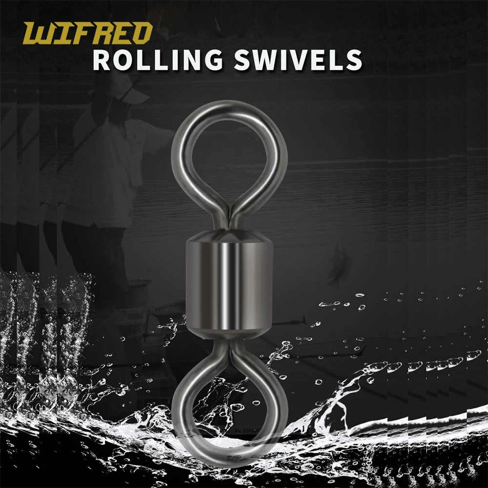 Wifreo 50 teile/beutel Angeln Kugellager Wirbel Solide Ringe Angeln Stecker für Karpfen Angeln Zubehör