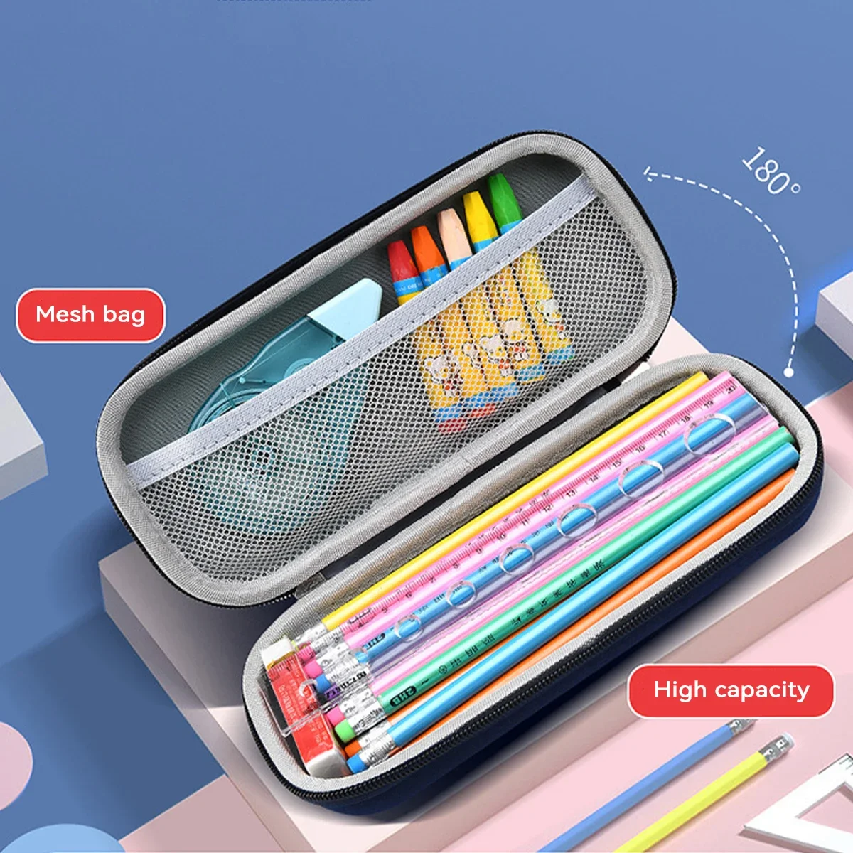 Cartoon 3D Pencil Case Kawaii Large Capacity Waterproof Pen Bag Cute Stationery Storage Box for Boys Girls School Supplies