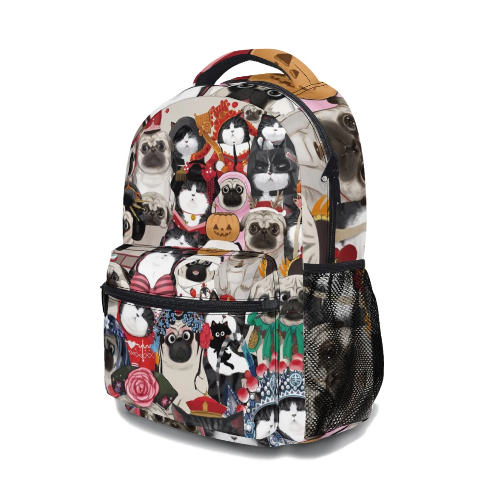 Mochila de desenhos animados de grande capacidade para crianças, Sua Alteza e Bubba Boo, Mochila Estudantil