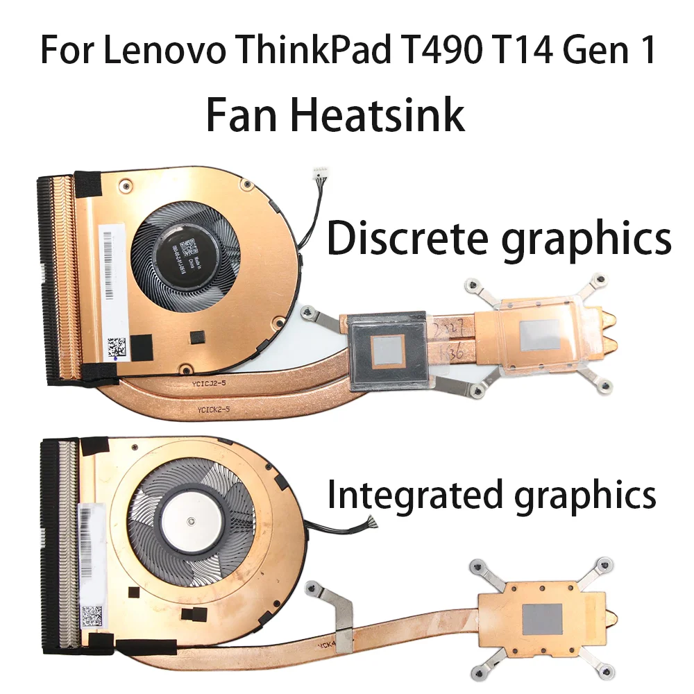 

Original for Lenovo ThinkPad T490 T14 Gen1 Laptop Cooling Fan Heatsink Integrated graphics/Discrete graphics FRU:01YU191 01YU188