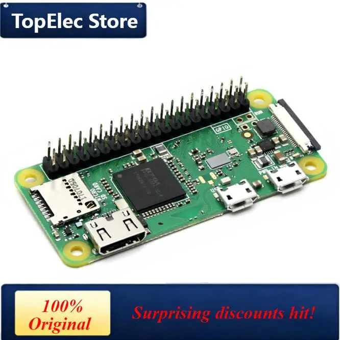 TopElec Waveshare Wholesale In Stock Official Original Onboard WiFi Raspberry Pi Zero WH 512MB RAM Wireless LAN