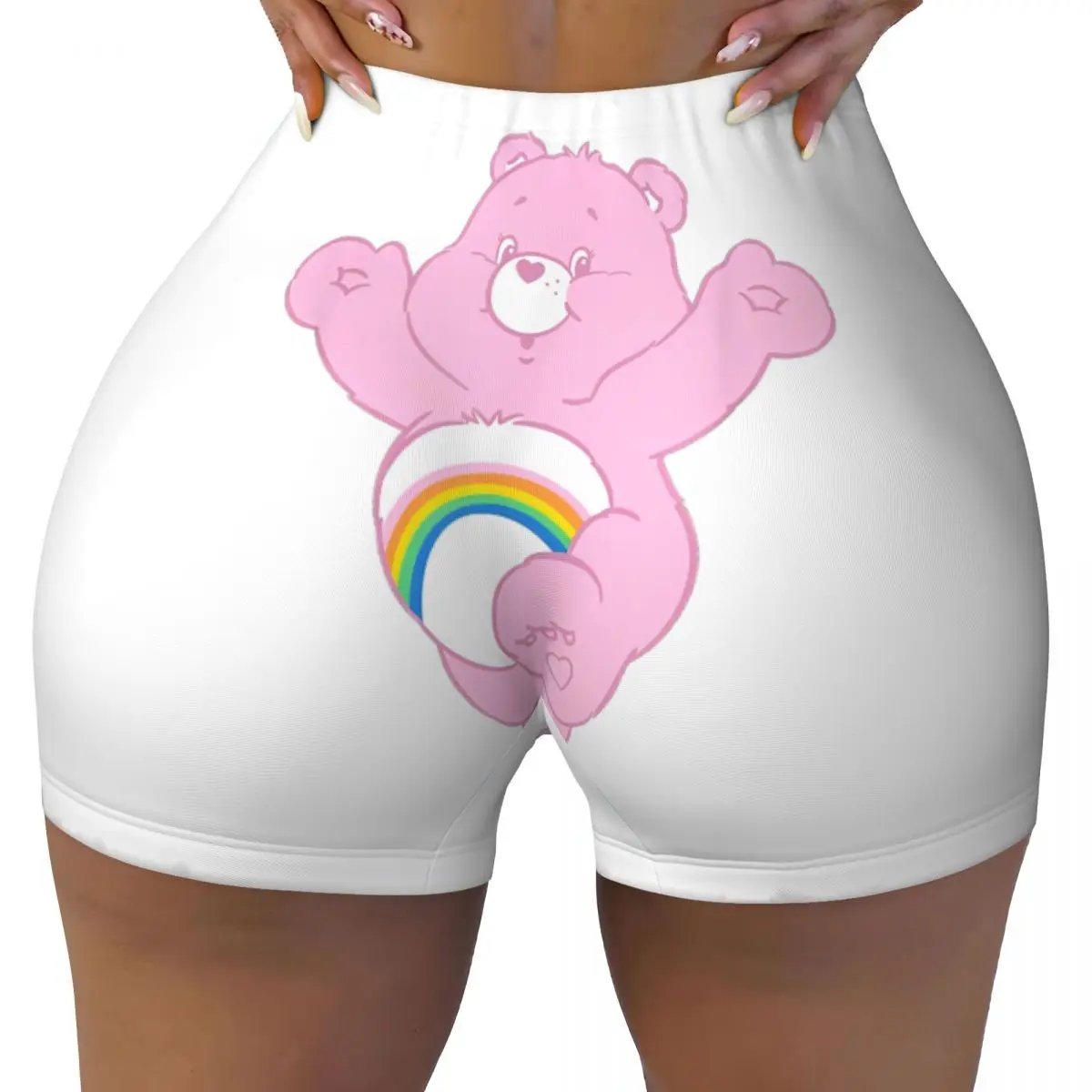 Care Bears Cheer Bear Big Hug Portrait Yoga Shorts for Women Sports Fitness Workout Gym Leggings