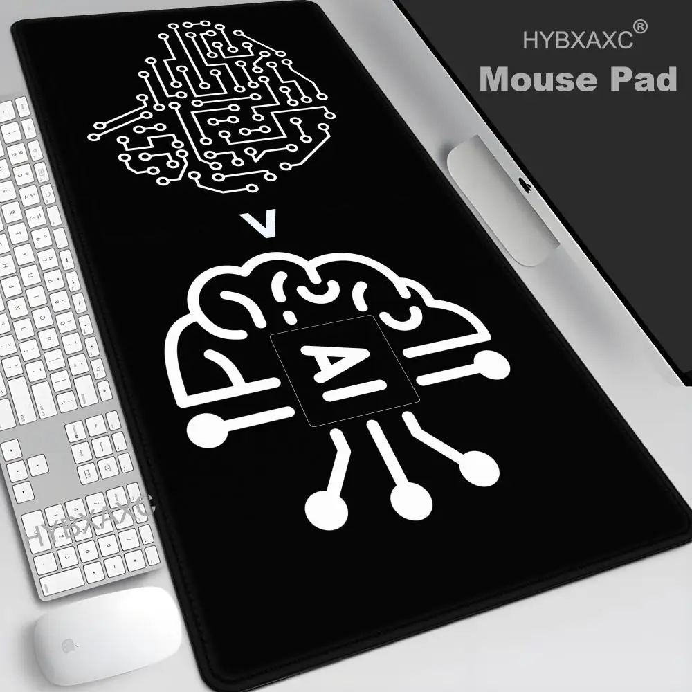 

Minimalist AI Brain Mouse Pad - Modern Mouse Pad Cute HD Desk Pad Extended Gaming Keyboard Mats Large 90x40cm XXL Gamer Mousepad