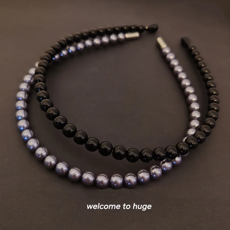 2pc Mode Vintage Erweiterte Perle Haarband für Frauen Mädchen Elegante Koreanische Haar Hoops Stirnband Zubehör – Detail 5