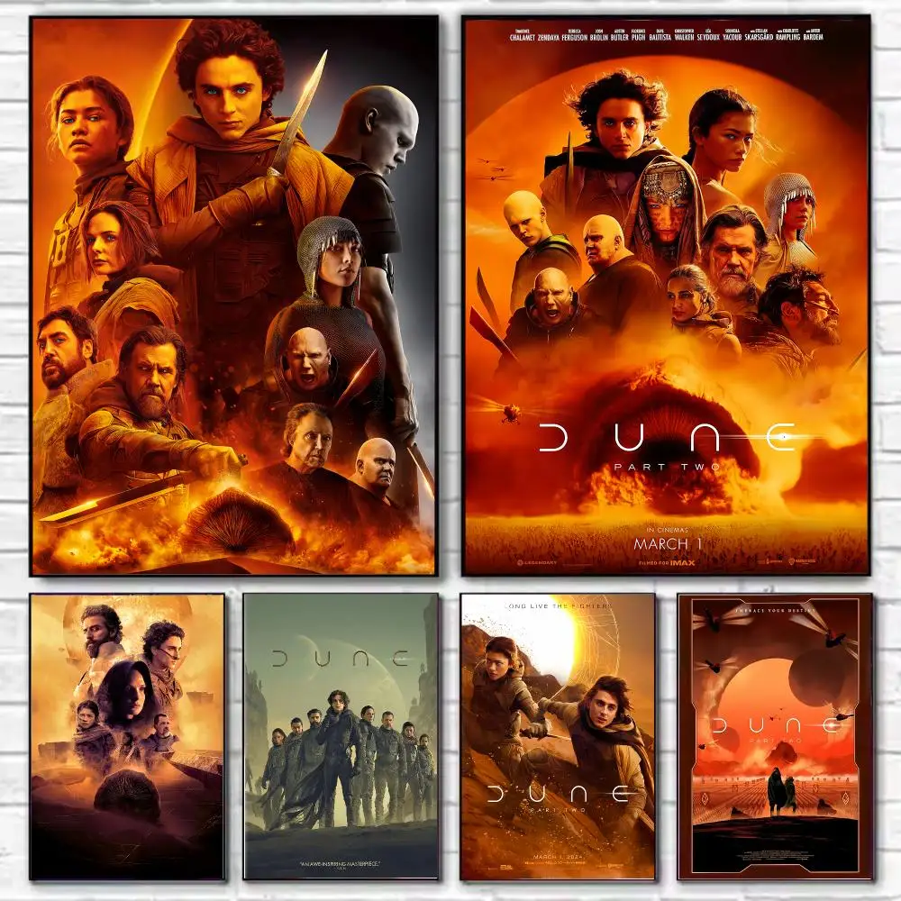 Famous Movie D-Dune Poster HD Decorative Wall Art Aesthetic Home Decor for Living Room Bedroom Café Office Modern Stylish Gift