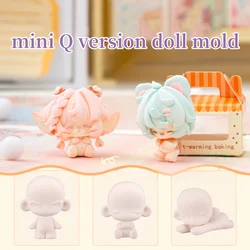 Mini Q Version Doll Silicone Mold Ultra-light Clay Doll Standing/sitting/lying Body Mold Figure Modeling Polymer Clay Tools