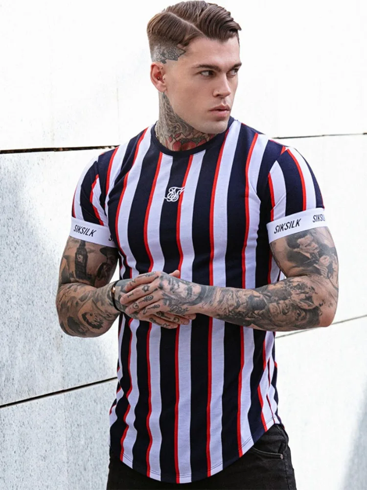 2022 Sik Silk T Shirt Men Summer Short Sleeve Compression Tshirt Mesh Tops Tee Brand Male Clothing Casual Fashion T-shirts Men