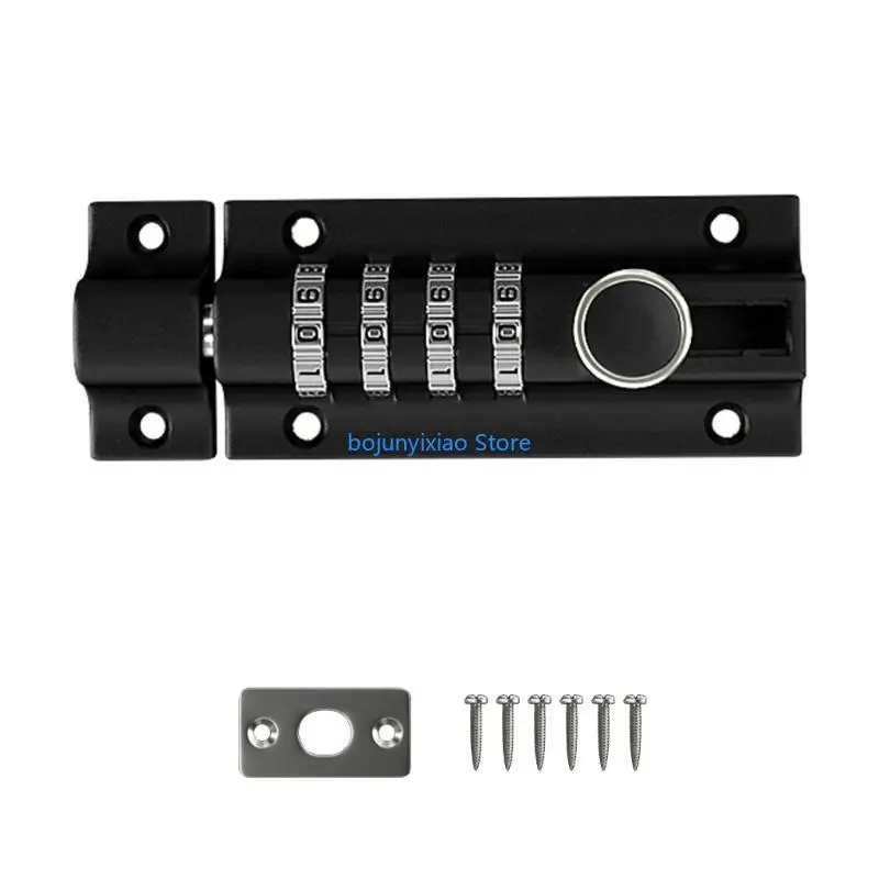 

900B Slide Bolt Lock Mechanical Password Lock Aluminum Alloy Sliding Bolt Door Lock