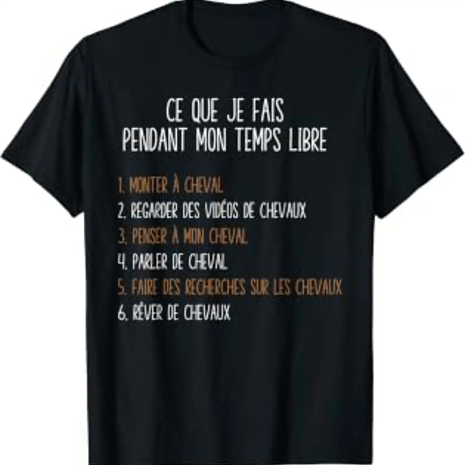 Cheval Temps Libre Idée Cadeau Pour Cavalière T Shirt vintage Washed Unisex designer clothes Stretched Slightly streetwear