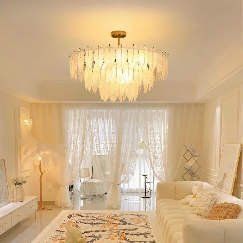 Salón, candelabro, lujo ligero, francés, lámparas, moderno, simple, atmosférico, lujo