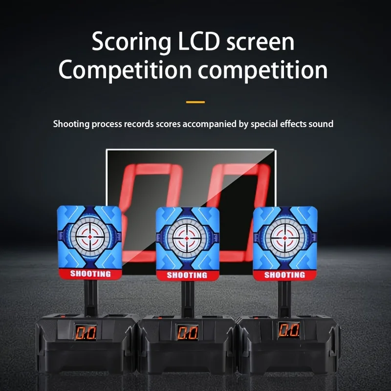 The electronic scoring target can be assembled into multiple toy gun shooting training targets, and the practice target is small