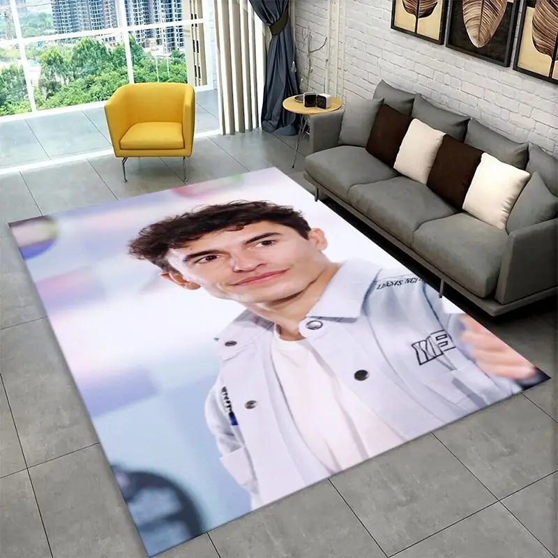 Racing moto Rafael Marquez Non-Slip Area Rug for Living Room,Bedroom,Playroom,Soft Carpet Floor Mat Home Decor Rug  Room