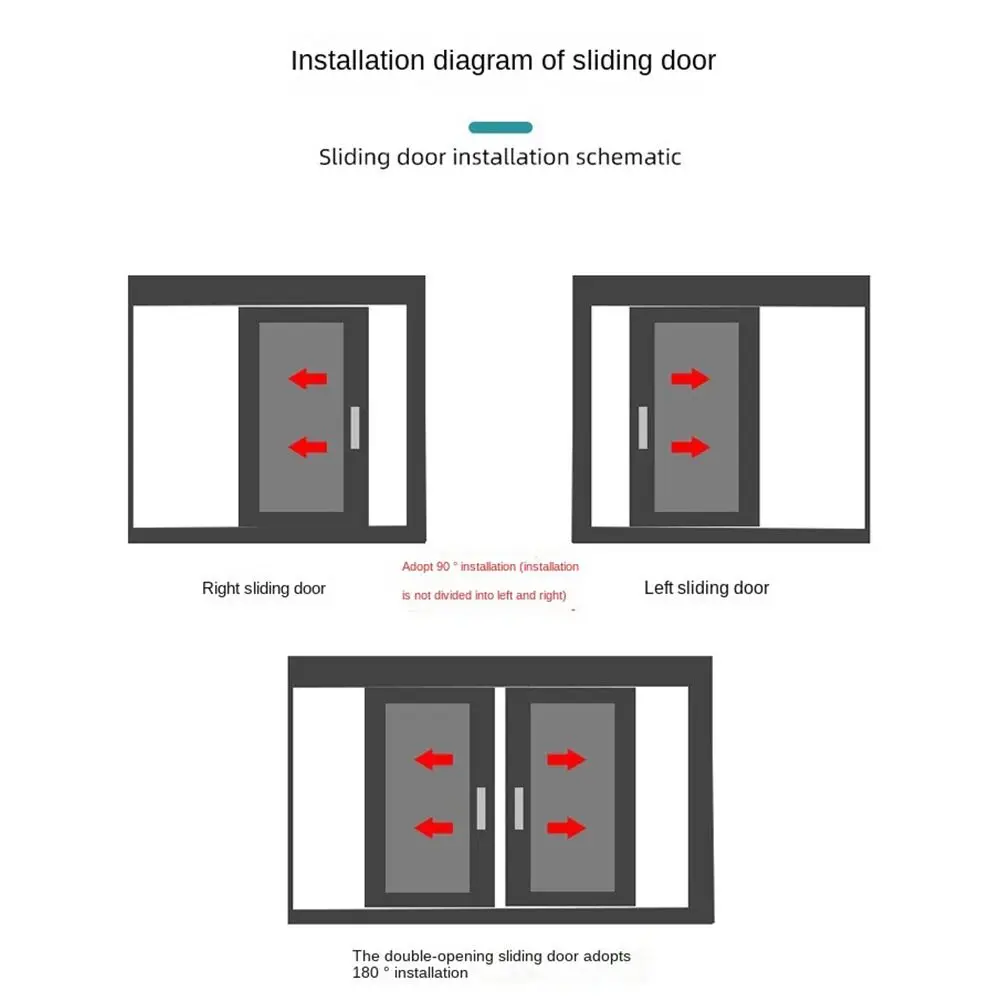 

90 180 Degree Luminous Door Buckle Anti-theft Safety Door Catch Bolt No- punching Zinc Alloy Door Lock Guard Indoor