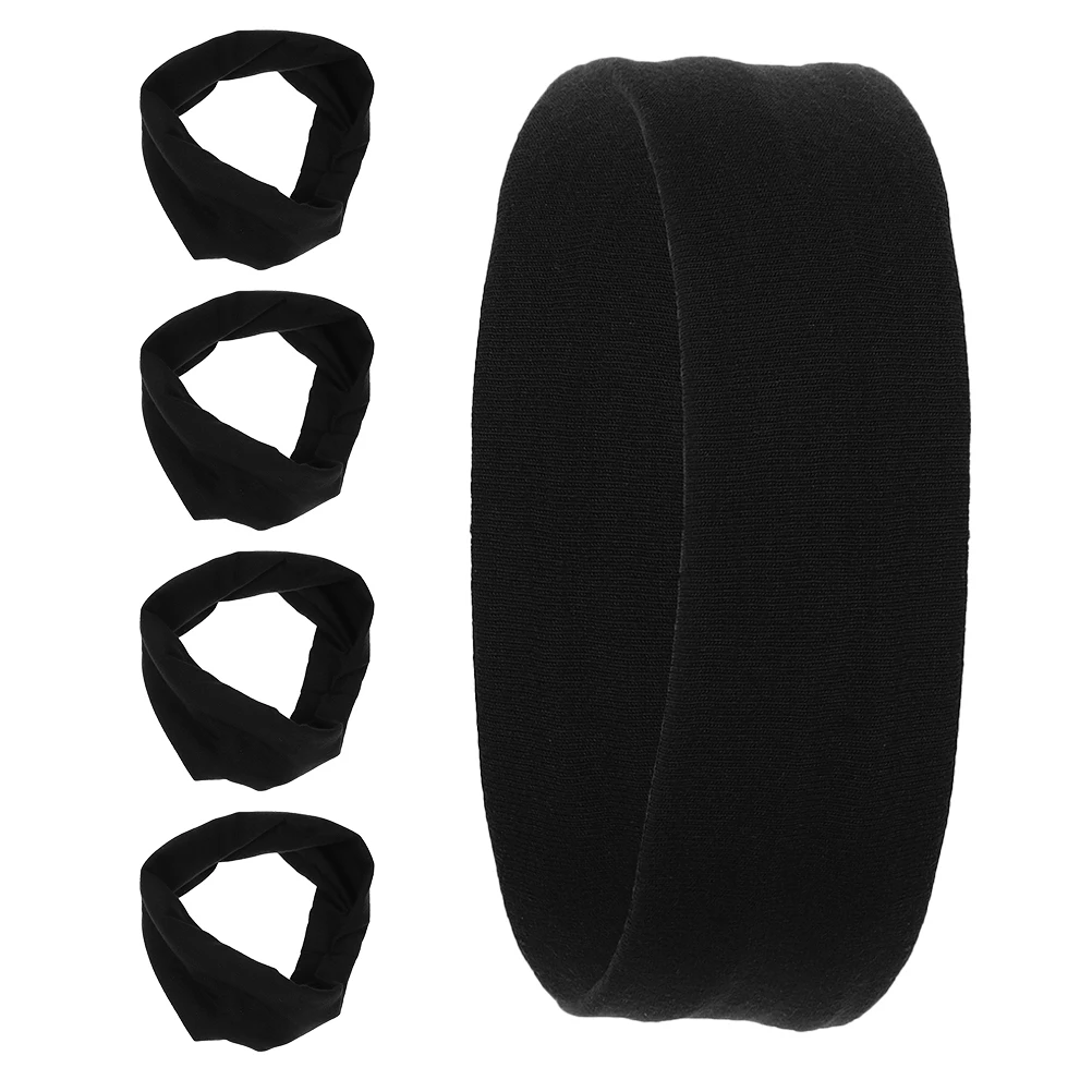 

5pcs Teen Sports Headbands Sweatbands for High Absorption Elastic Lightweight Football Baseball Polyester Youth