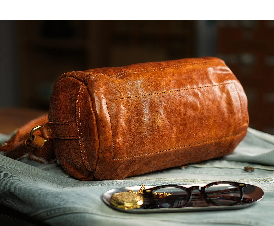 PNDME einfache Vintage-Hochwertige Herrenhandtasche aus erstklassigem Rindsleder für Wochenend-, Alltags- und Partyzwecke, luxuriöse Echtleder-Umhängetasche – Detail 13