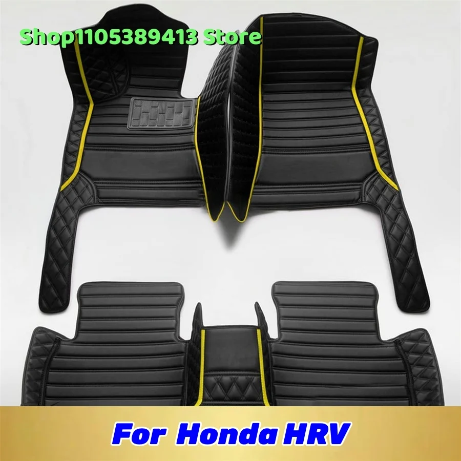 

Artificial Leather Custom Car Floor Mats For Honda HRV 2022 2021 2020 2019 2018 2017 2016 Car Mat Accessories Mats Carpets Auto