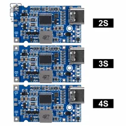 2S 3S 4S Lift Voltage Fast Charge Type-C USB Li-ion Battery Module Supports QC Fast Charging with Temperature Protection