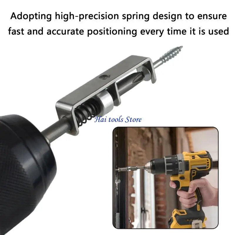 X37E Spring Loaded Alignment Screwdriver For Plastic Woodworking Metalworking With Ergonomic Grip Aluminum Alloy Construction