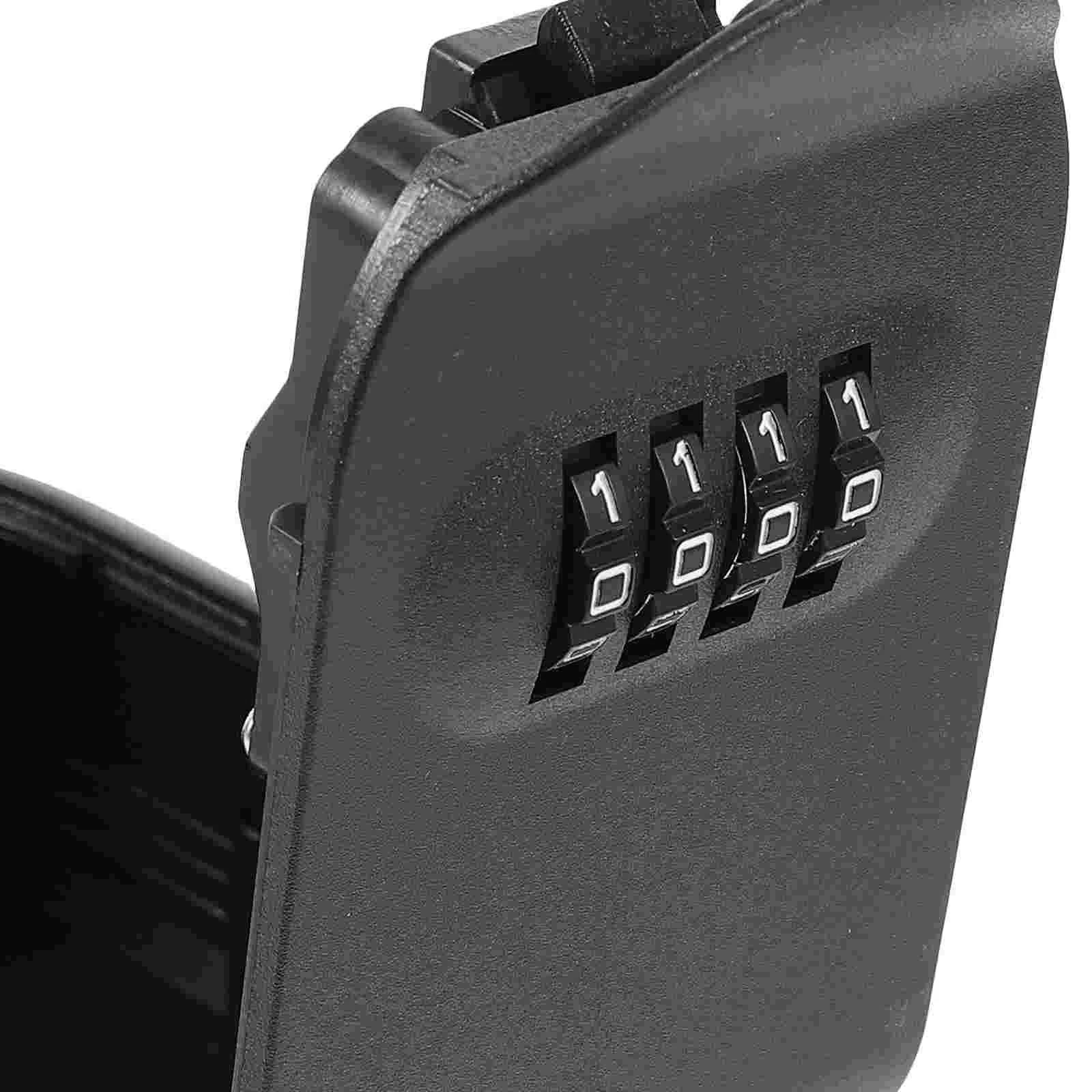 Key Chain Box Password Lock Door Wall Mounted Safe (Black) 1pc Spare Hider Wall-mounted Security Boxes Lockbox for Keys