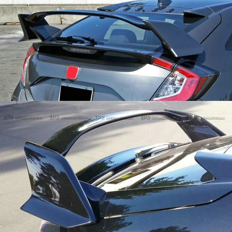 For 17 onwards Civic FK7 Hatchback TR Style Carbon fiber Rear trunk spoiler (5 Door hatch only)