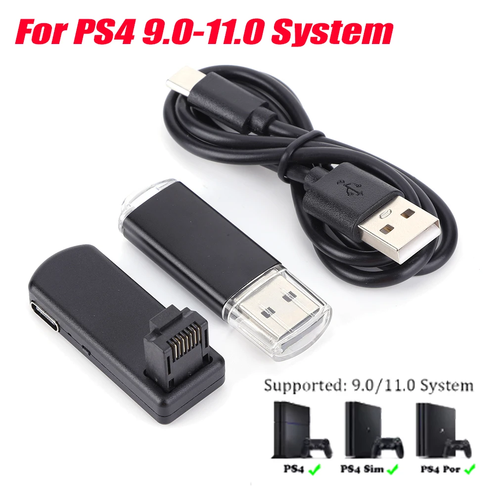 USB Dongle One-Key JB USB Adapter For PS4 FW 9.0 11.0 System With Ethernet Type-C Cable One-Key JB Tool Mod Kit Game Accessories