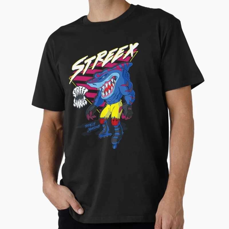 

Streex Sharks For Tv Show Fan Gift T shirt for man 1103 Large size Tops Retro cartoon Streetwear Graphic Print Clothes
