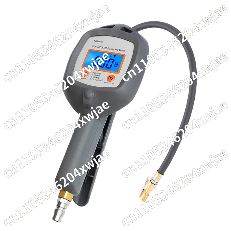 Professional Tire Inflator Gun Digital Pressure Gauge with LCD Display for Car Truck Motorcycle Accurate Air Pump