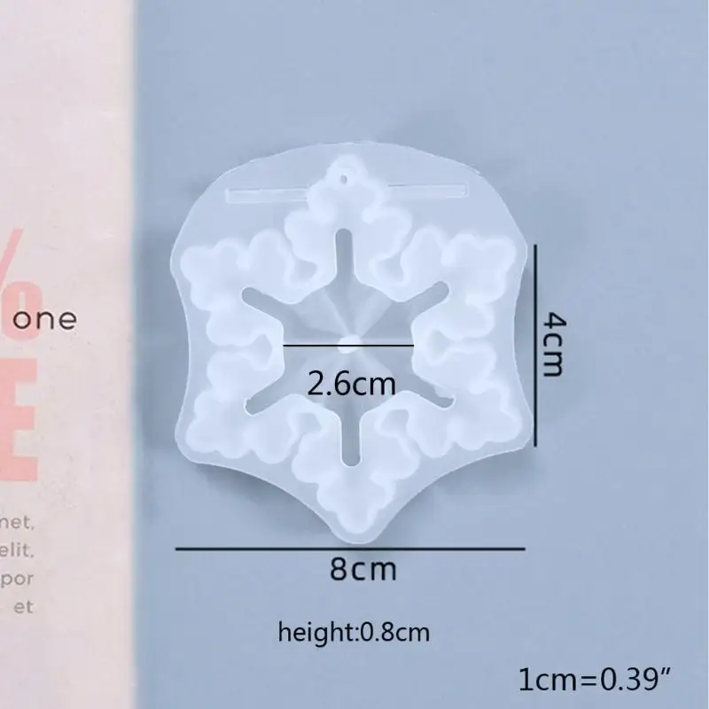 

H0XC Handmade Hanging Pendant Silicone Mold Handicraft Keychain Necklace Casting Mold