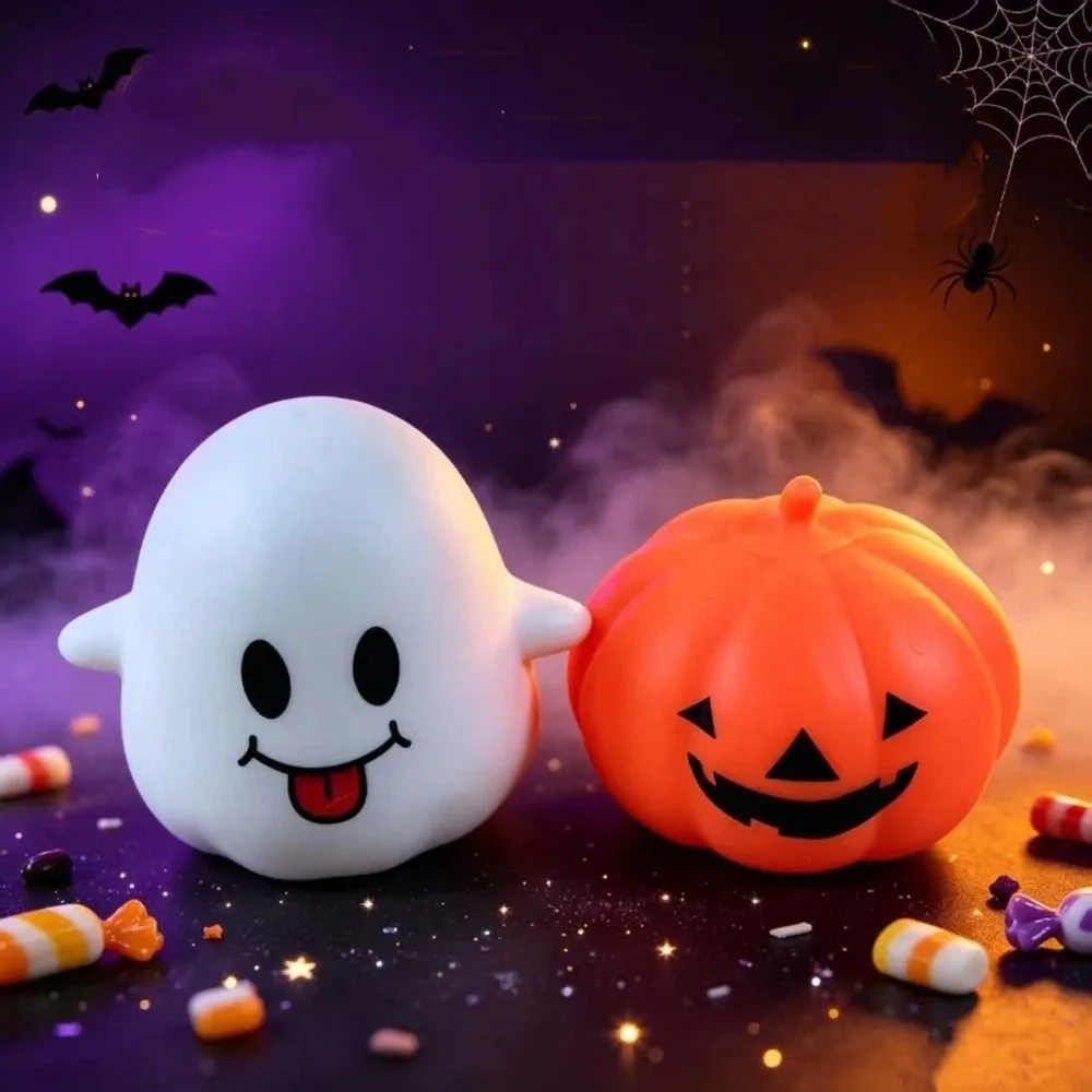 Release Hand Cute Ghost Squeeze Sensory Relax Gift Halloween Pumpkin Squishy Stretch Elastic Slow Rebound Fidget Children