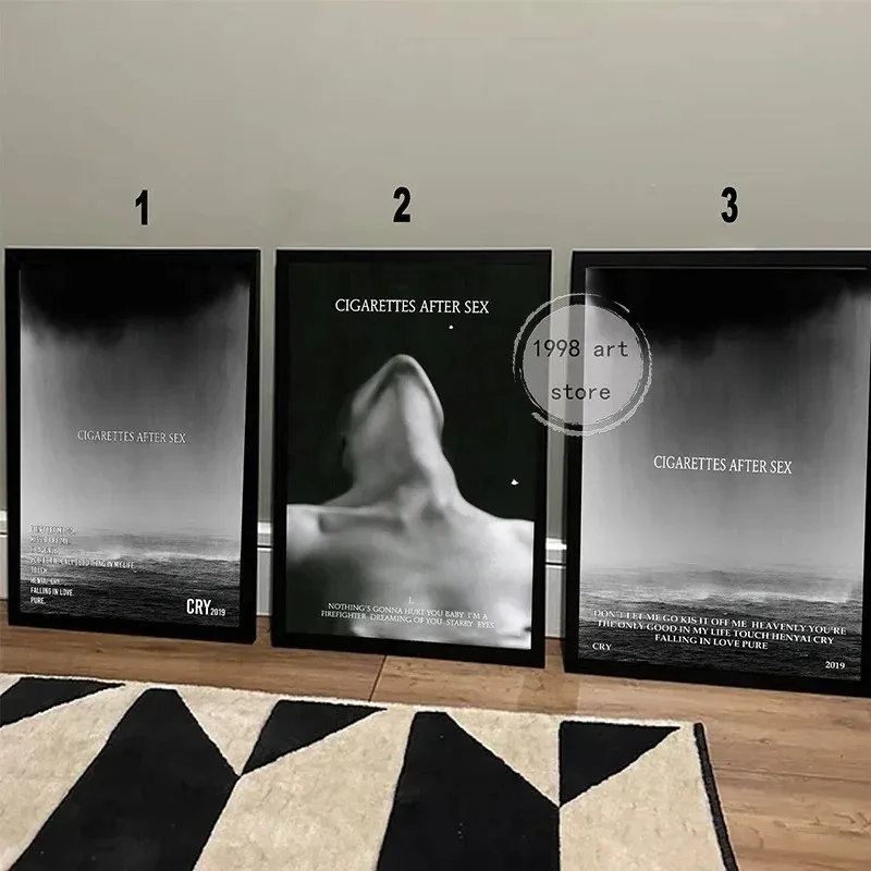 Vintage Cigarettes After Sex/cry Tracklist Music Cover Art Poster Canvas Painting Wall Print Picture for Living Room Home Decor