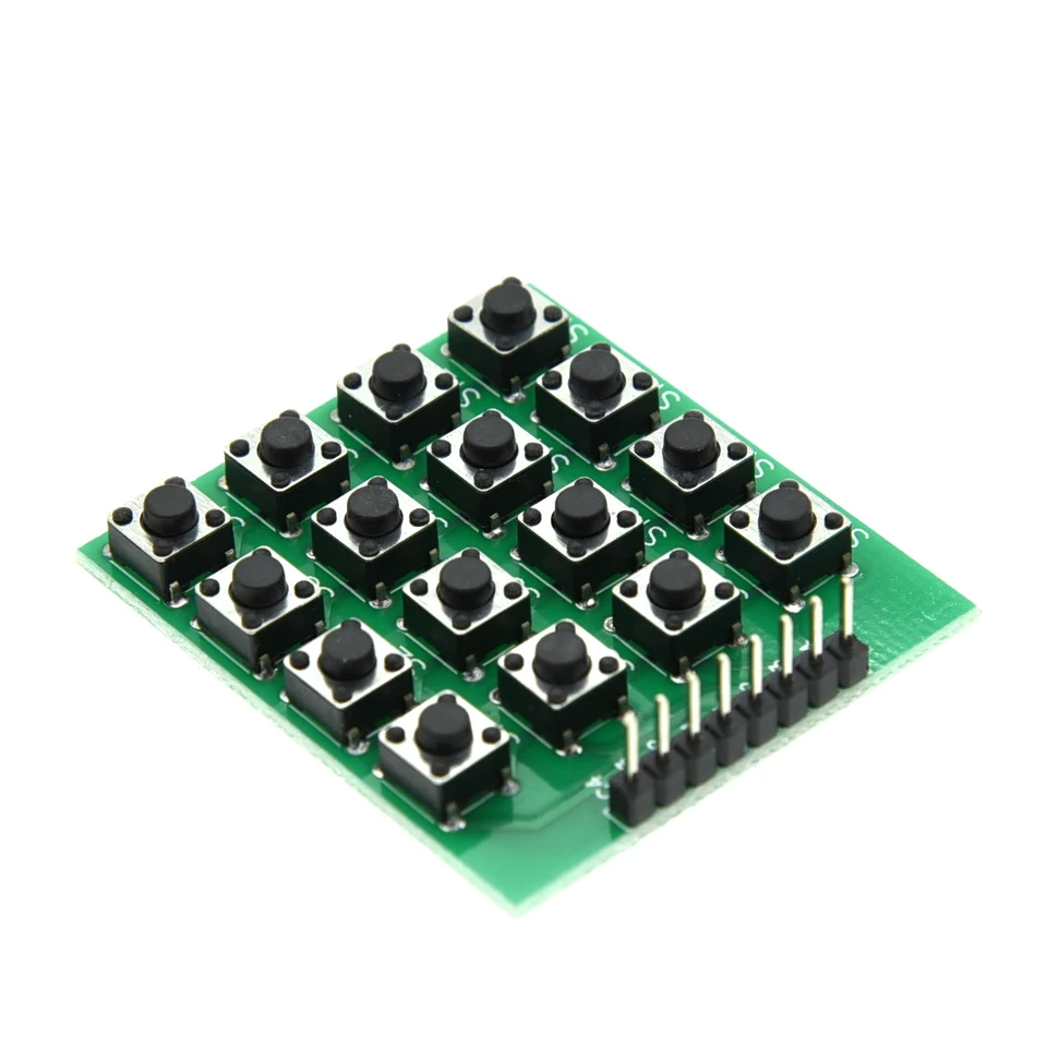 8pin 4X4 4*4 Matrix 16 Tombol Keypad Tombol Keyboard Breadboard Modul MCU untuk Arduino Diy Kit UNTUK Arduino