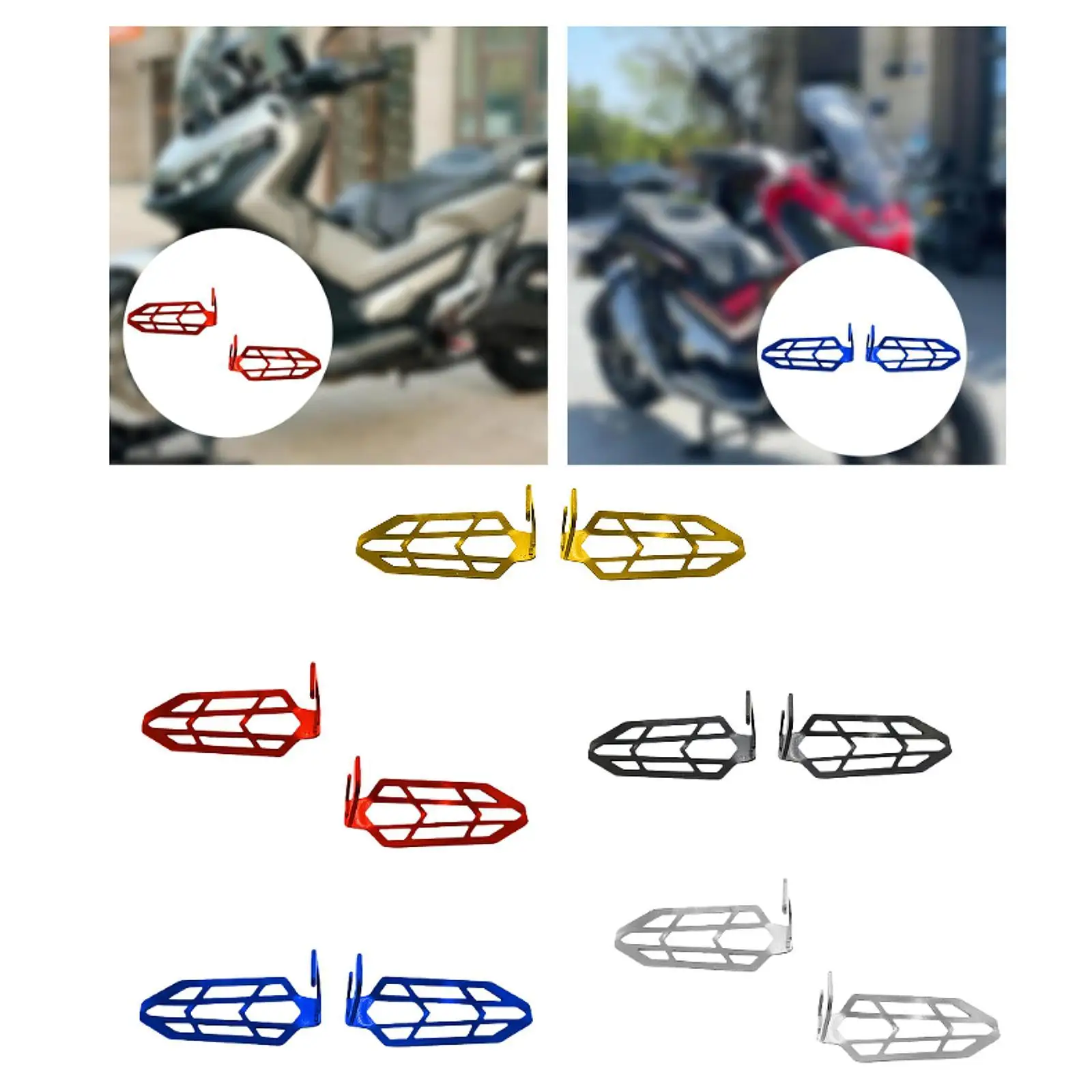 2 قطعة دراجة نارية بدوره إشارات ضوء درع ملحق لهوندا Adv 160 #4