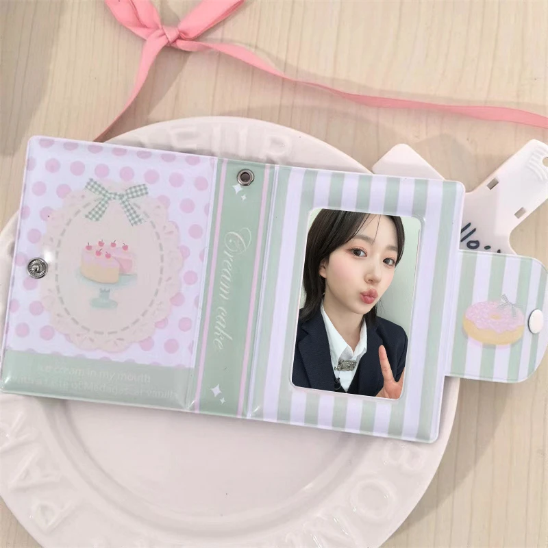 Kpop 3 Inch Photo Card Album Postcard Organizer Booklet Collector Card Album Photo Lomo Card Loose-leaf Folder Gift Collection
