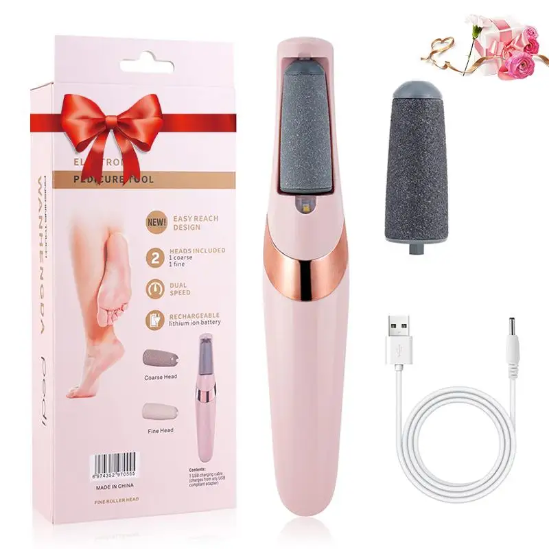 Electric Foot Callus Remover, Rechargeable Portable Waterproof Foot File, Professional Pedicure Tool for Smooth Feet, Nail