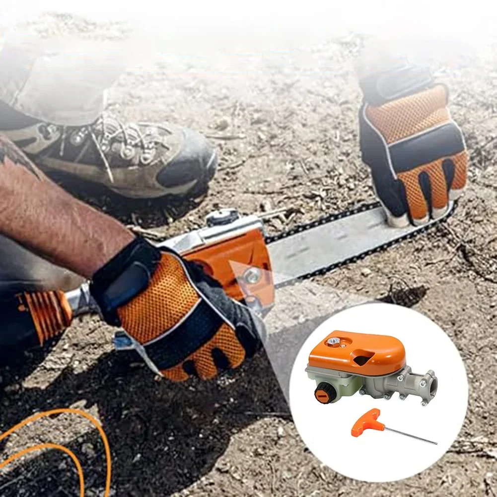 Gear Head Pole Saw Gearbox Compatible with HT Series HT73 75 100 130 131 250 and KM Series KM90 110 130 for Robust Performance