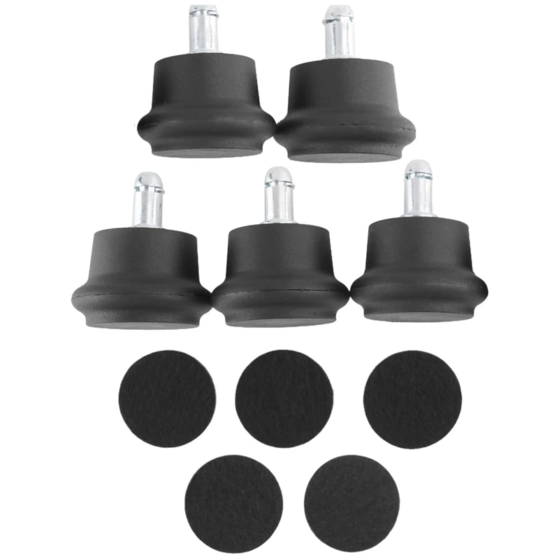 10Pcs Bell Glides Replacement Office Chair Or Stool Swivel Caster Wheels To Fixed Stationary Castors