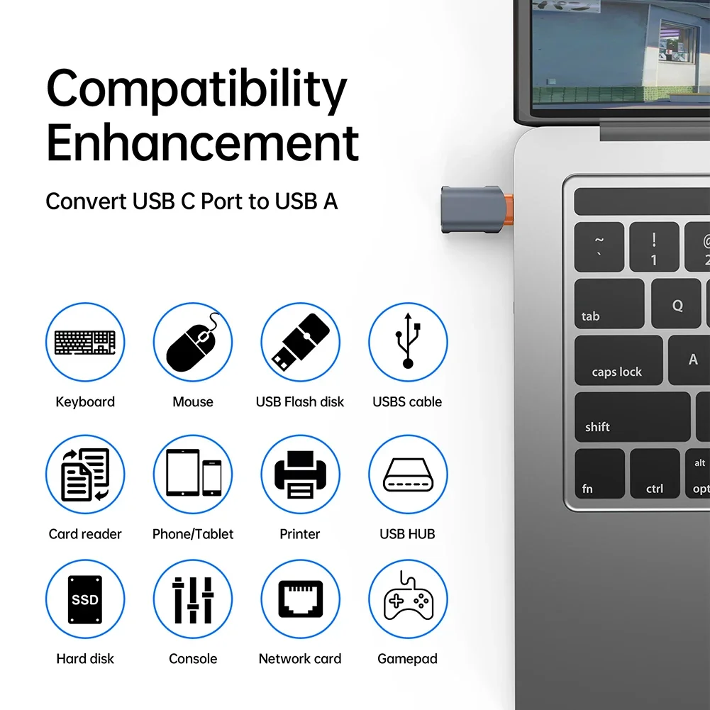 휴대용 USB 3.0 OTG 어댑터, 아이폰 14, 13, 12, 11 프로용, USB C 타입 커넥터, IOS용 USB 3.0 어댑터