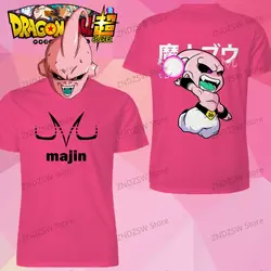 Men's T Shirt Dragon Ball 2026 Majin Buu Summer 110-6XL Parent-child Wear Cool Hip Hop Tops Quick Dry Streetwear Y2k Clothes 3D