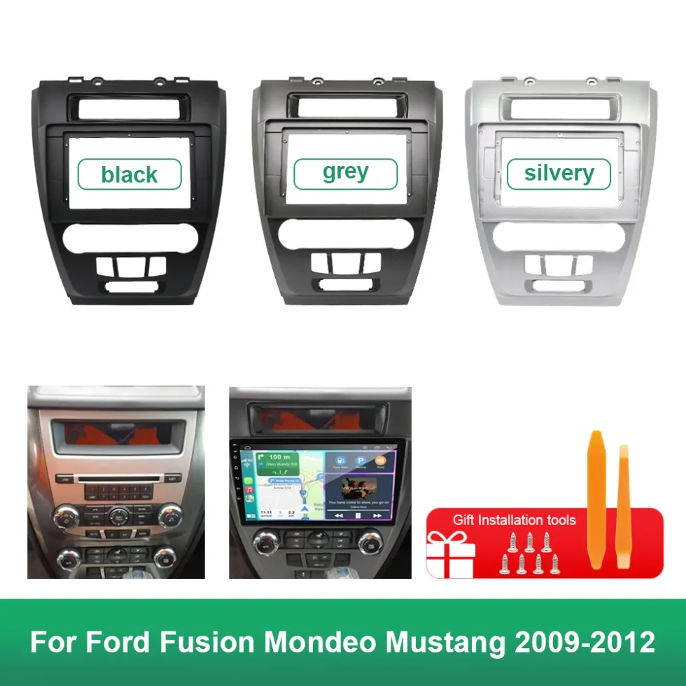 

Адаптер рамки для увеличения большого экрана 10,1 дюйма для Ford Fusion Mondeo Mustang 2009-2012 Din Dash, аудио панель, рамка