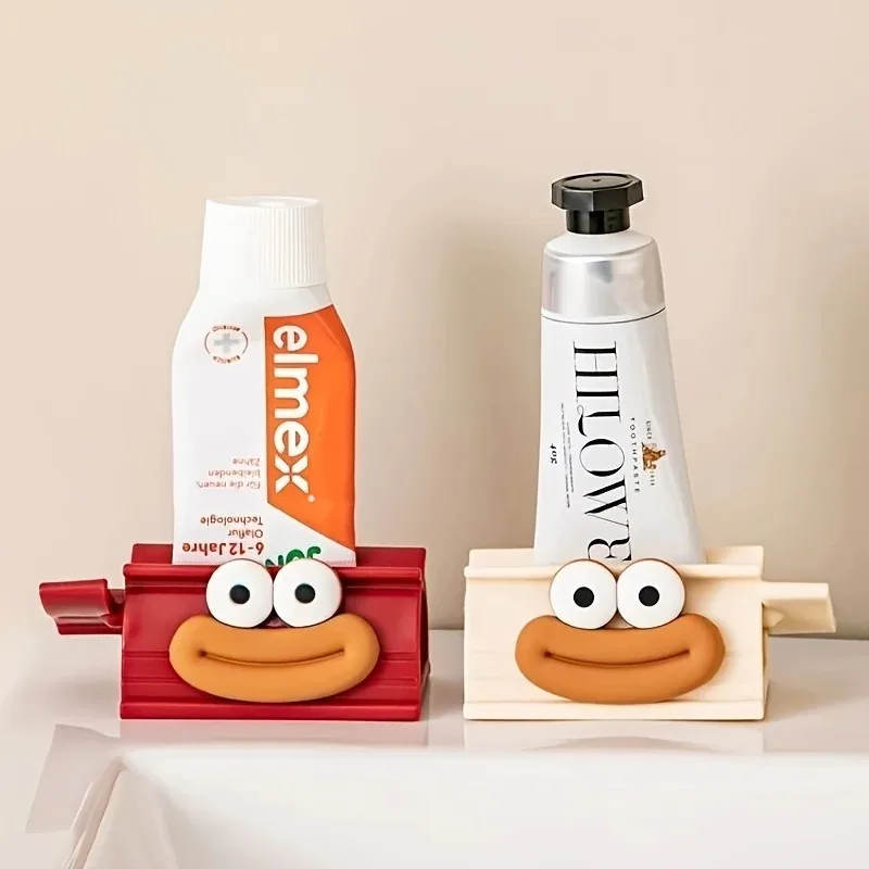 Toothpaste Squeezers Manual Rolling Clip Seat Holder Toothpaste Stand Cute Cartoon New Home Bathroom Facial Cleanser