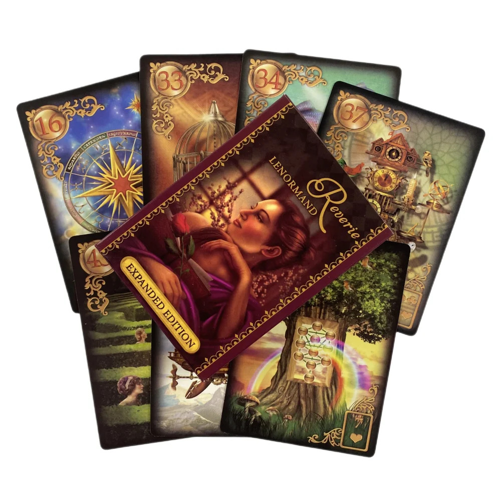 Reverie Lenormand Oracle Cards Divination Deck English Vision Expanded Edition Tarot Board Playing Game For Party