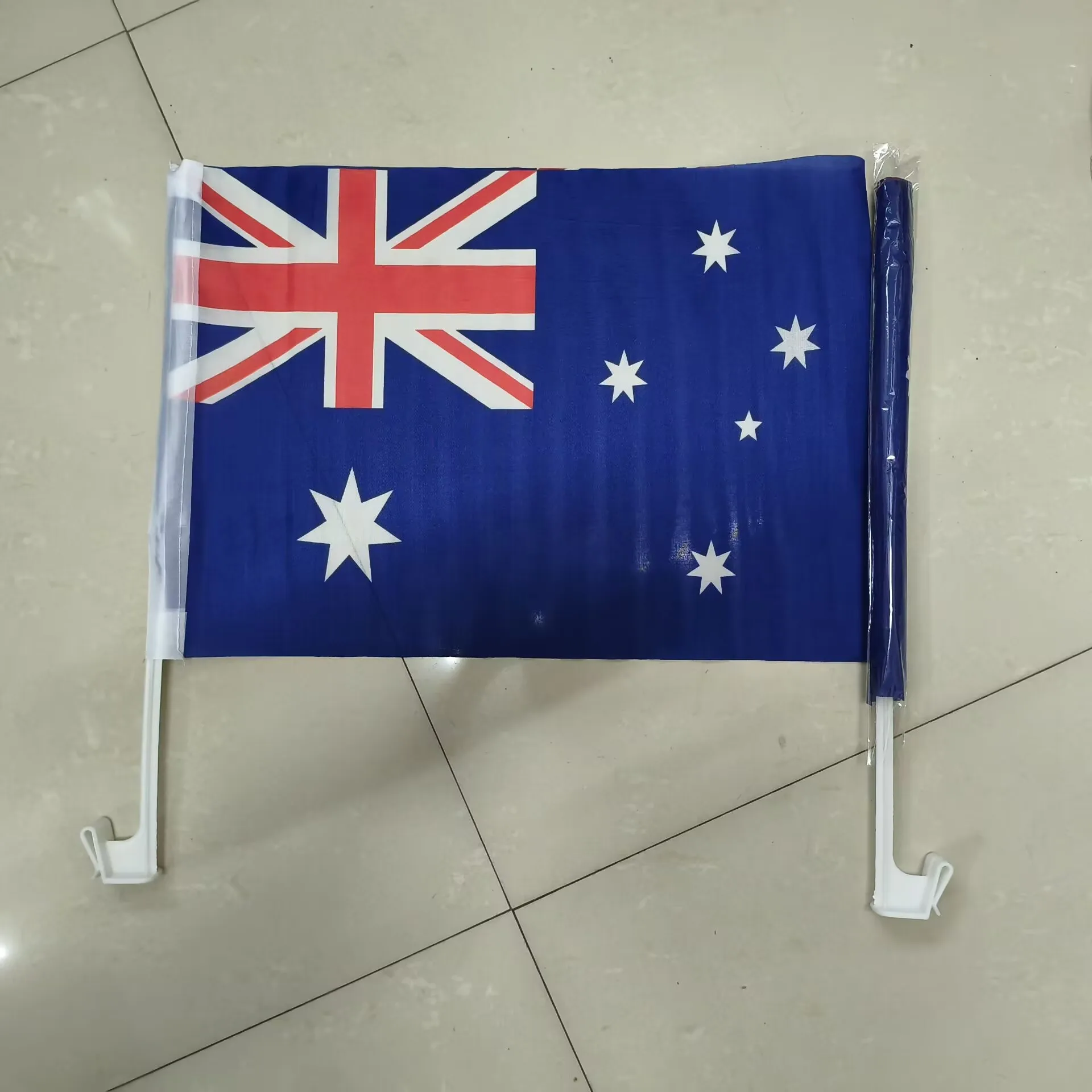 Aerxemrbrae 30x45cm Australia Hand Flag 12x18inch Australia Hand Flag Bearer Standard-Bearer with Plastic Pole