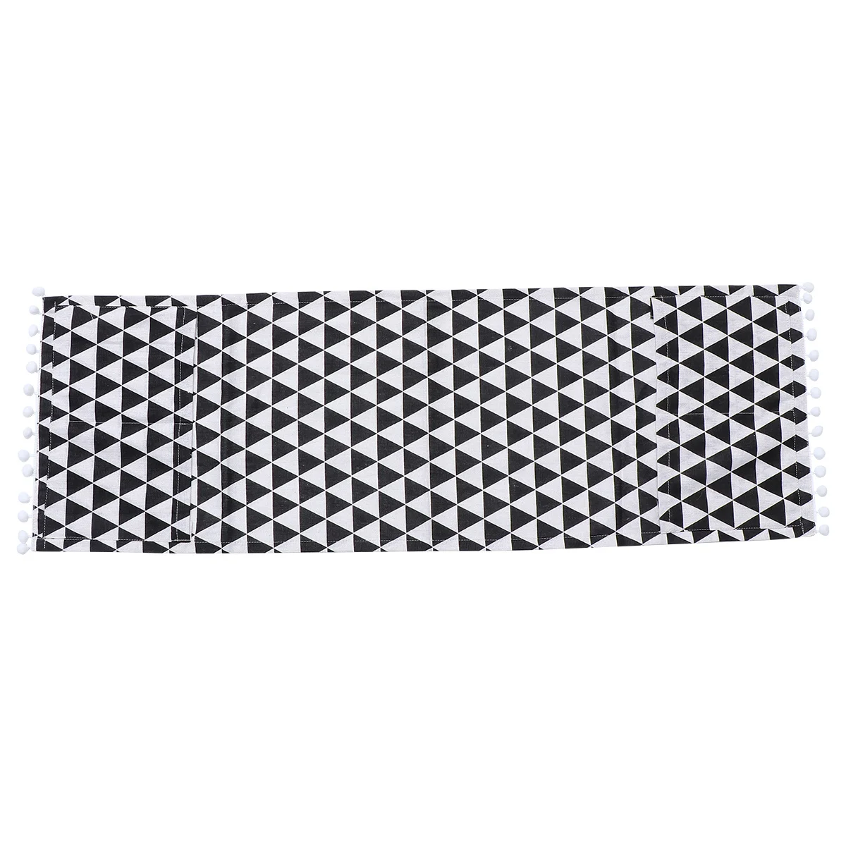 

Cotton Linen Microwave Oven Cover Universal Black Triangle Soft Breathable Protective Cover for Toaster Broiler Oven Home