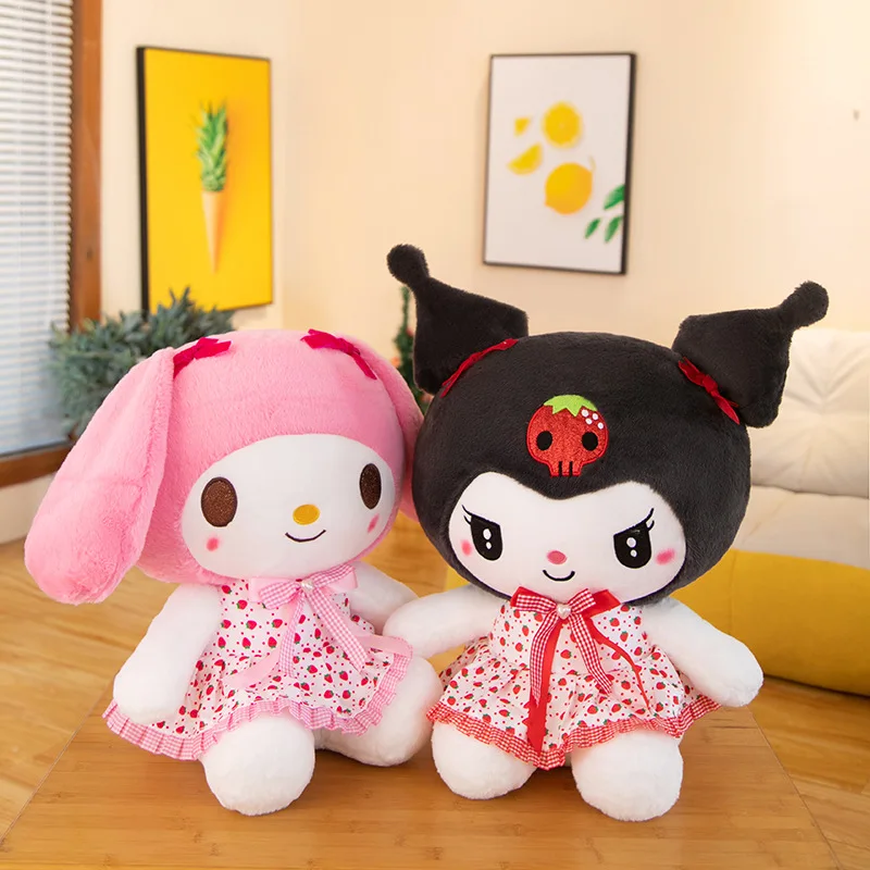 Sanrio Hello Kitty Plush Toy Kuromi Cartoon Doll Plush Pillow Stuffed Plushies Dolls Children\'s Birthday Gift Christmas Gift