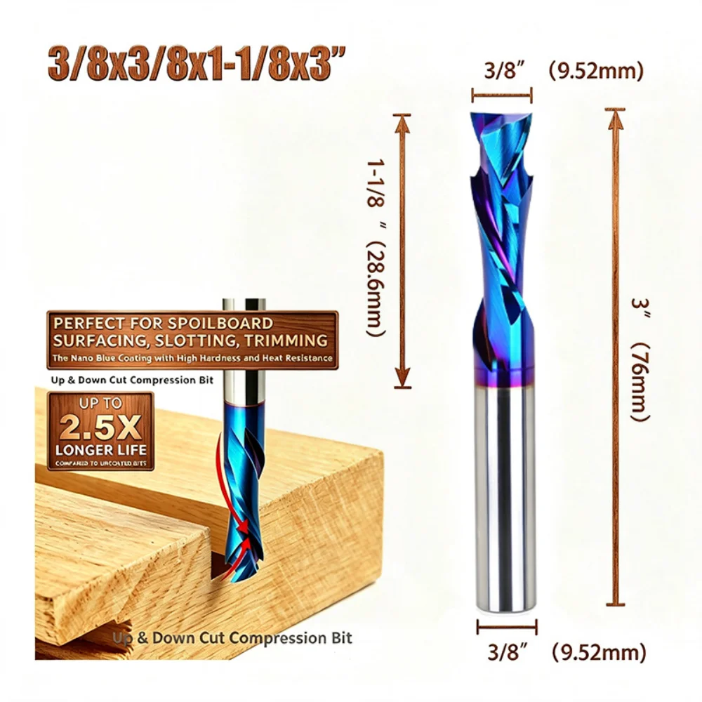 Compression CNC Router Bit 3/8 - Router Bits For Woodworking review and price