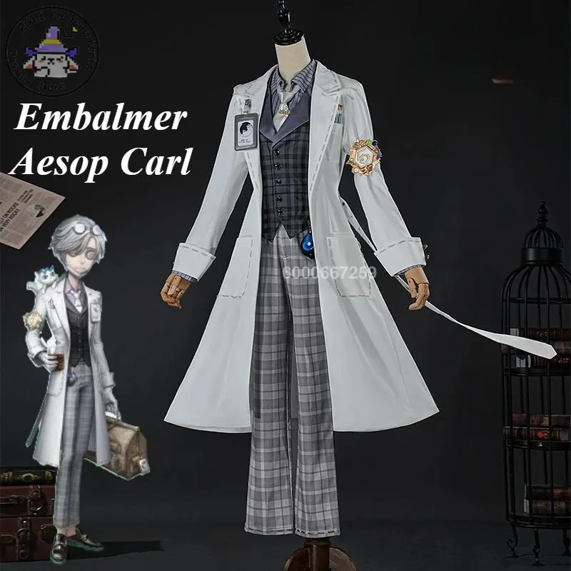 

Identity V Game Embalmer Aesop Carl Cosplay Costume Gorgeous Handsome Game Suit Uniform Role Play Outfit for Halloween Party