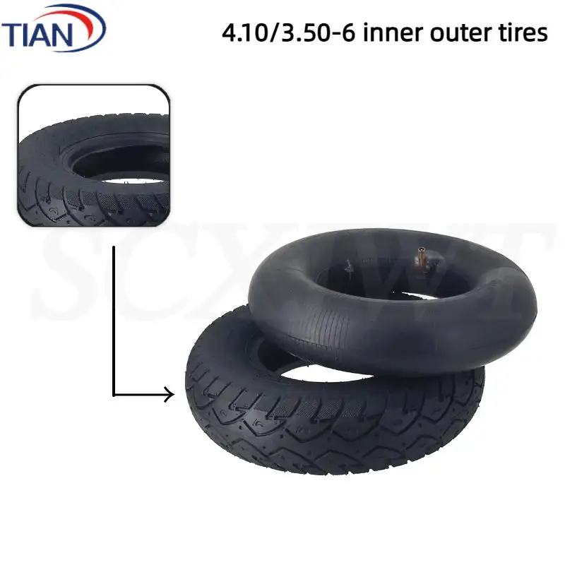 

Tricycle wheel 4.10/3.50-6 Warehouse Trolley Tire Elderly scooter tire electric scooter